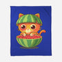 Watermeowlon Kitty-None-Fleece-Blanket-erion_designs