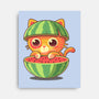 Watermeowlon Kitty-None-Stretched-Canvas-erion_designs