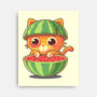 Watermeowlon Kitty-None-Stretched-Canvas-erion_designs