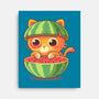 Watermeowlon Kitty-None-Stretched-Canvas-erion_designs