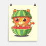 Watermeowlon Kitty-None-Matte-Poster-erion_designs