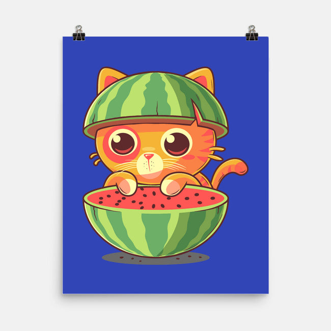 Watermeowlon Kitty-None-Matte-Poster-erion_designs