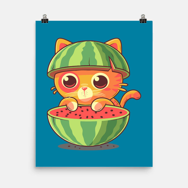 Watermeowlon Kitty-None-Matte-Poster-erion_designs