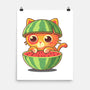 Watermeowlon Kitty-None-Matte-Poster-erion_designs