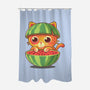 Watermeowlon Kitty-None-Polyester-Shower Curtain-erion_designs