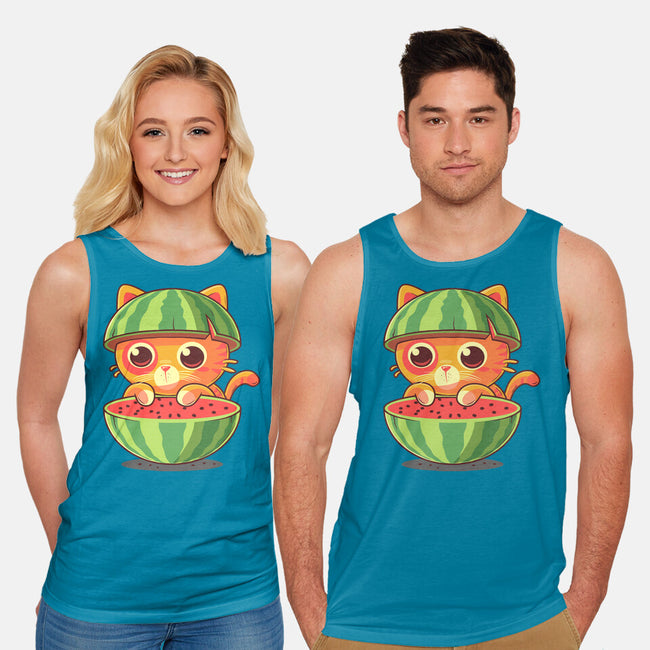 Watermeowlon Kitty-Unisex-Basic-Tank-erion_designs