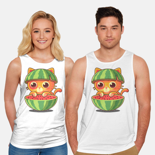 Watermeowlon Kitty-Unisex-Basic-Tank-erion_designs