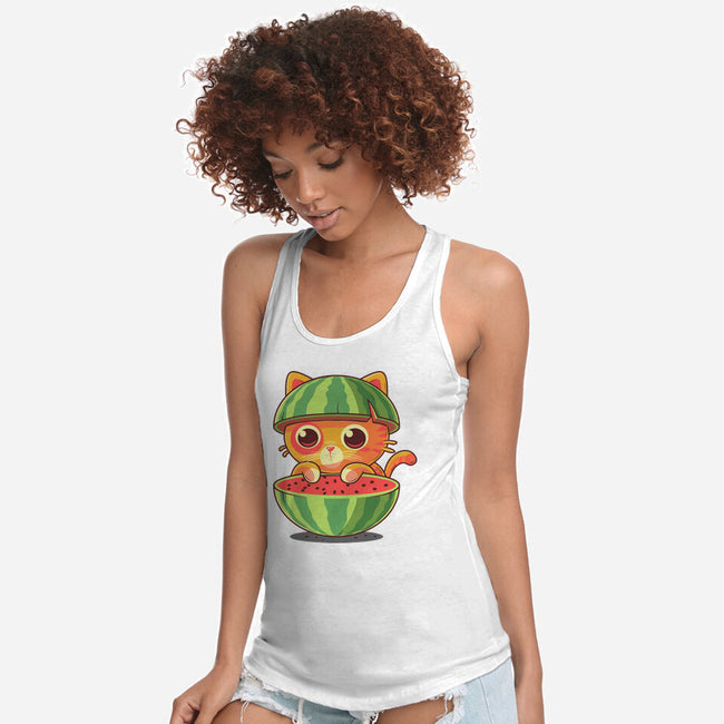 Watermeowlon Kitty-Womens-Racerback-Tank-erion_designs