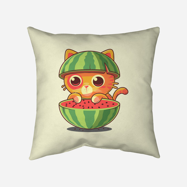 Watermeowlon Kitty-None-Removable Cover w Insert-Throw Pillow-erion_designs