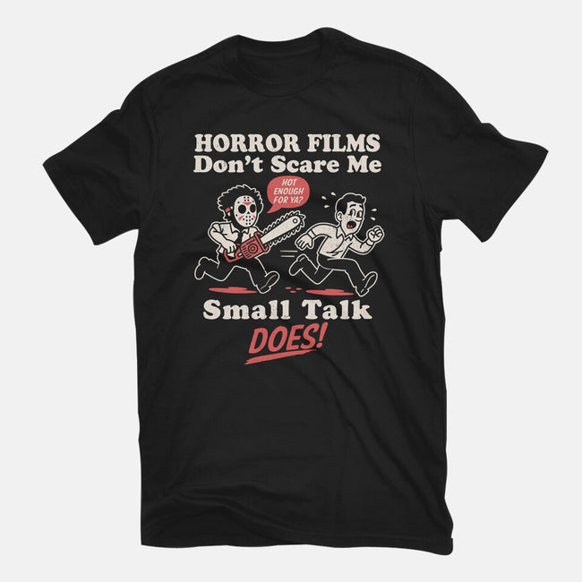 Small Talk Scares Me-Unisex-Basic-Tee-Nemons