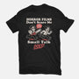 Small Talk Scares Me-Womens-Fitted-Tee-Nemons