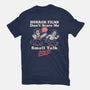 Small Talk Scares Me-Womens-Fitted-Tee-Nemons
