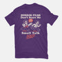 Small Talk Scares Me-Womens-Fitted-Tee-Nemons