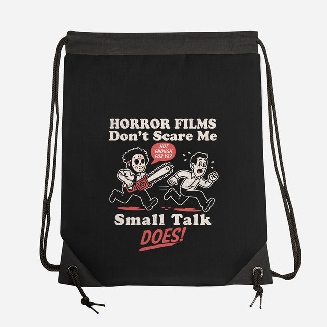 Small Talk Scares Me-None-Drawstring-Bag-Nemons