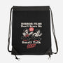 Small Talk Scares Me-None-Drawstring-Bag-Nemons