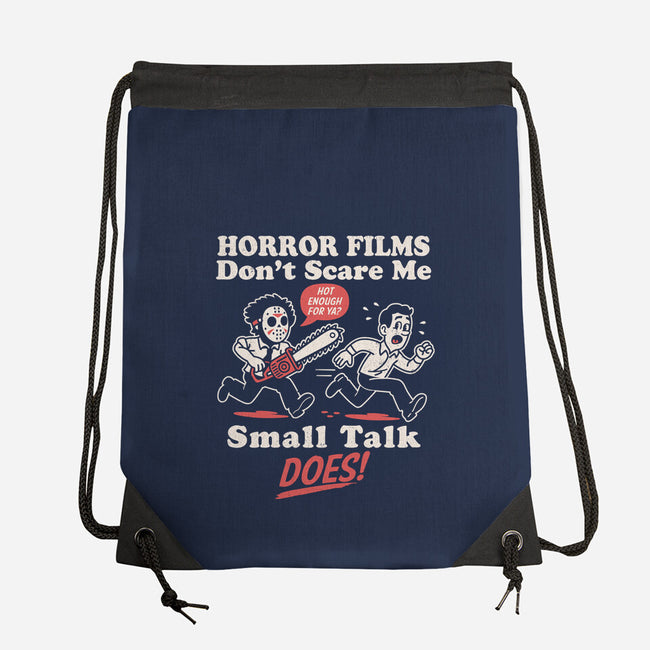 Small Talk Scares Me-None-Drawstring-Bag-Nemons