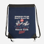 Small Talk Scares Me-None-Drawstring-Bag-Nemons