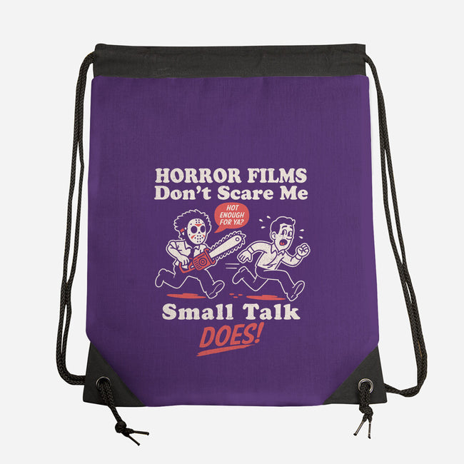 Small Talk Scares Me-None-Drawstring-Bag-Nemons