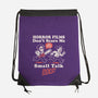 Small Talk Scares Me-None-Drawstring-Bag-Nemons