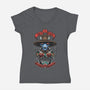 Bolt N Laser-Womens-V-Neck-Tee-Samuel