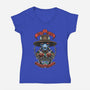 Bolt N Laser-Womens-V-Neck-Tee-Samuel