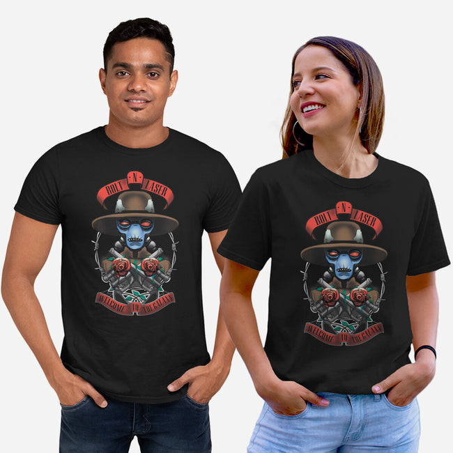 Bolt N Laser-Unisex-Basic-Tee-Samuel