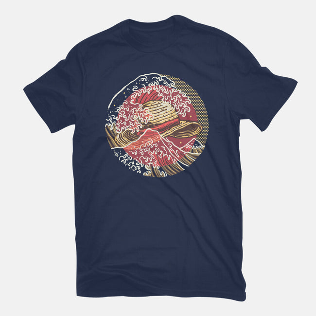Straw Hat Wave-Mens-Premium-Tee-glitchygorilla