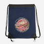 Straw Hat Wave-None-Drawstring-Bag-glitchygorilla