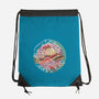 Straw Hat Wave-None-Drawstring-Bag-glitchygorilla