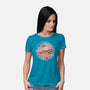Straw Hat Wave-Womens-Basic-Tee-glitchygorilla