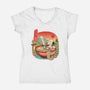 Ramen Onsen-Womens-V-Neck-Tee-NMdesign