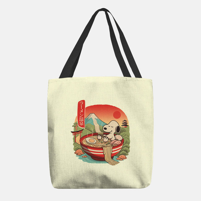 Ramen Onsen-None-Basic Tote-Bag-NMdesign