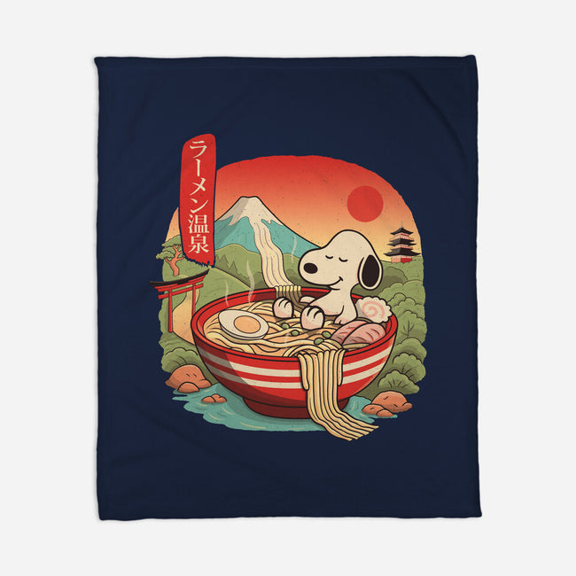 Ramen Onsen-None-Fleece-Blanket-NMdesign