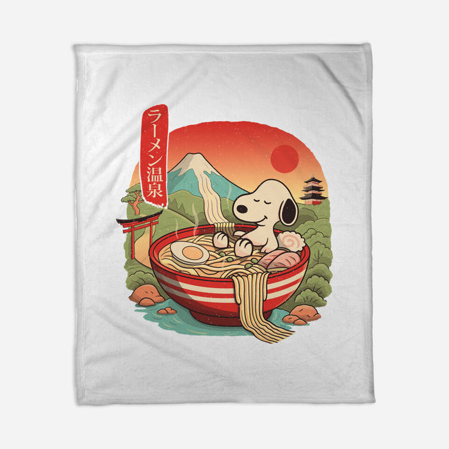 Ramen Onsen-None-Fleece-Blanket-NMdesign