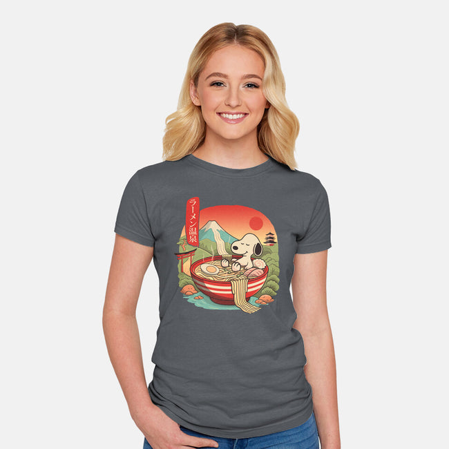 Ramen Onsen-Womens-Fitted-Tee-NMdesign