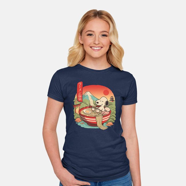 Ramen Onsen-Womens-Fitted-Tee-NMdesign
