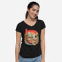 Ramen Onsen-Womens-V-Neck-Tee-NMdesign