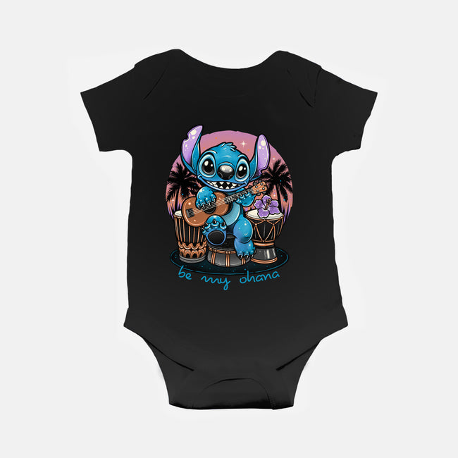 Be My Ohana-Baby-Basic-Onesie-glitchygorilla