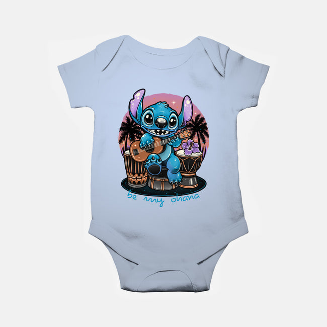 Be My Ohana-Baby-Basic-Onesie-glitchygorilla