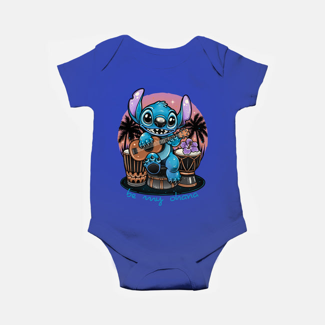 Be My Ohana-Baby-Basic-Onesie-glitchygorilla
