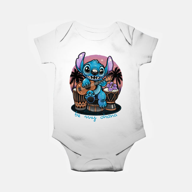Be My Ohana-Baby-Basic-Onesie-glitchygorilla