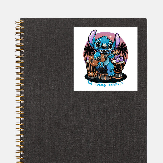 Be My Ohana-None-Glossy-Sticker-glitchygorilla