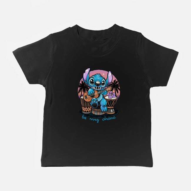 Be My Ohana-Baby-Basic-Tee-glitchygorilla