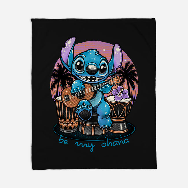 Be My Ohana-None-Fleece-Blanket-glitchygorilla