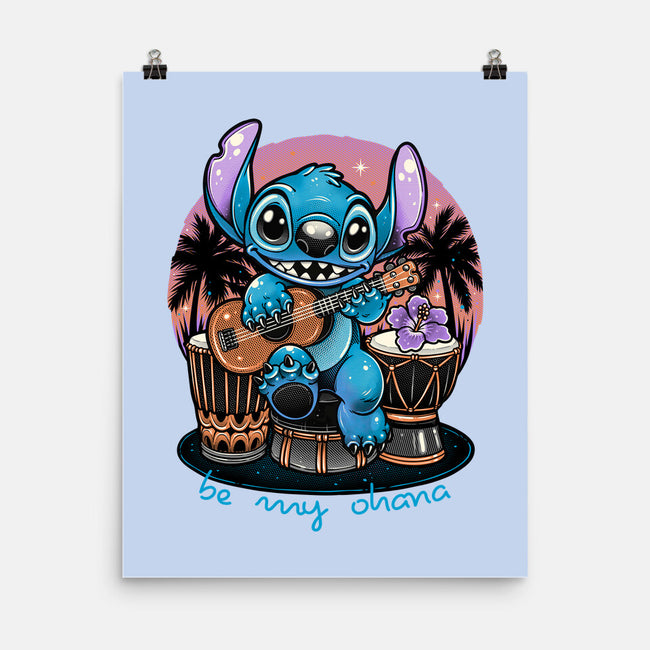 Be My Ohana-None-Matte-Poster-glitchygorilla