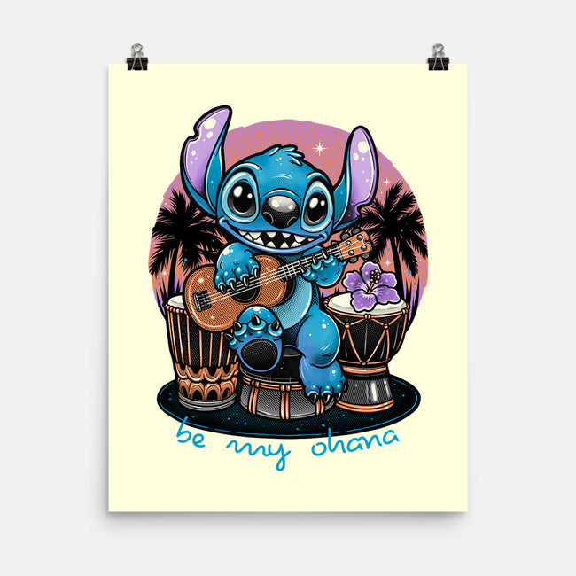Be My Ohana-None-Matte-Poster-glitchygorilla