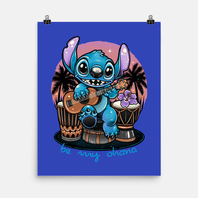 Be My Ohana-None-Matte-Poster-glitchygorilla