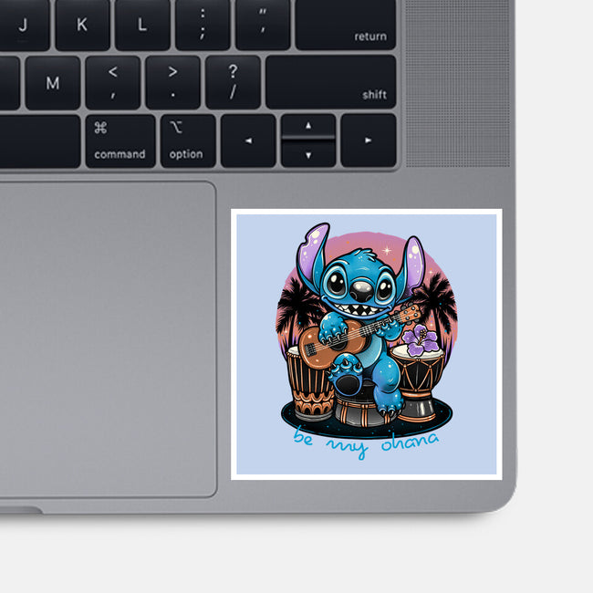 Be My Ohana-None-Glossy-Sticker-glitchygorilla