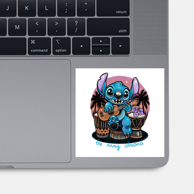 Be My Ohana-None-Glossy-Sticker-glitchygorilla