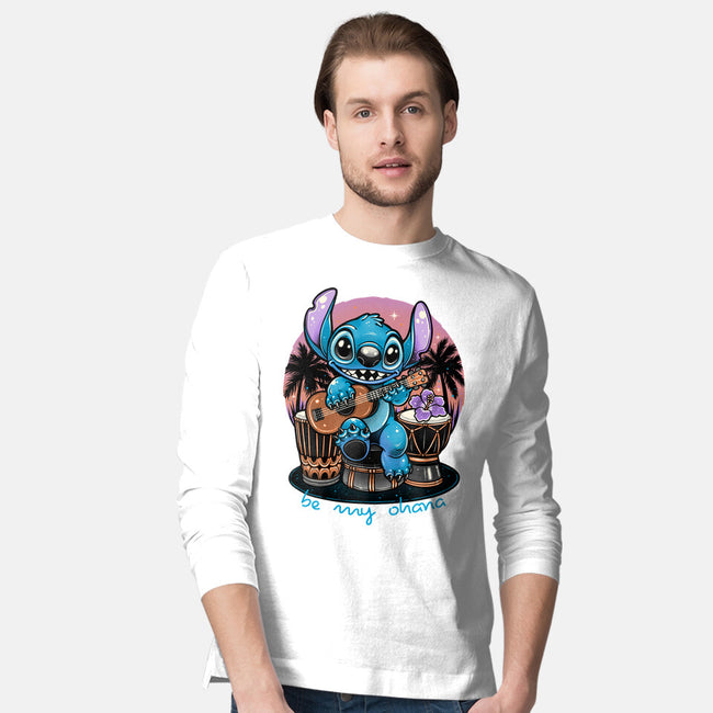 Be My Ohana-Mens-Long Sleeved-Tee-glitchygorilla
